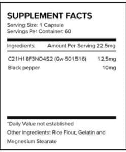 eng pm GW 501516 12 5mg 60 caps Hardcore Series 4900 2