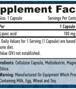 esp pm Haya R Ácido Alfa Lipoico 100 mg 60 cápsulas 3829 2