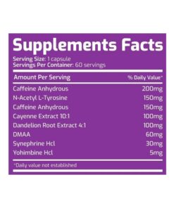 molecule burn 60 capsule bruciagrassi con dmaa yohimbine