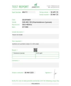 DHB MED 100 Test Report 64111 2000x2000h 1