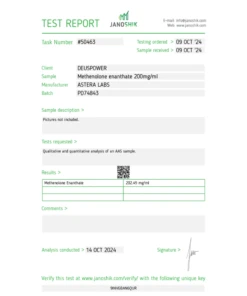 Methenolone enanthate 200 Test Report 50463 2000x2000h 1