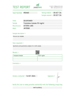 Trestolone Acetate 50 Test Report 50460 2000x2000h 1